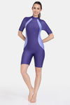 Zelocity Swimsuit With Zipper - Navy Blue — thumbnail 4